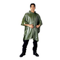 Vinyl Woodland Camouflage Rain Poncho